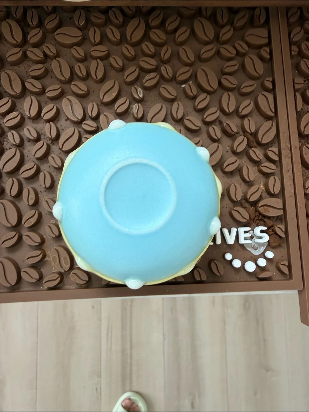 Ombre Blue to Yellow Ceramic Trinket Cup